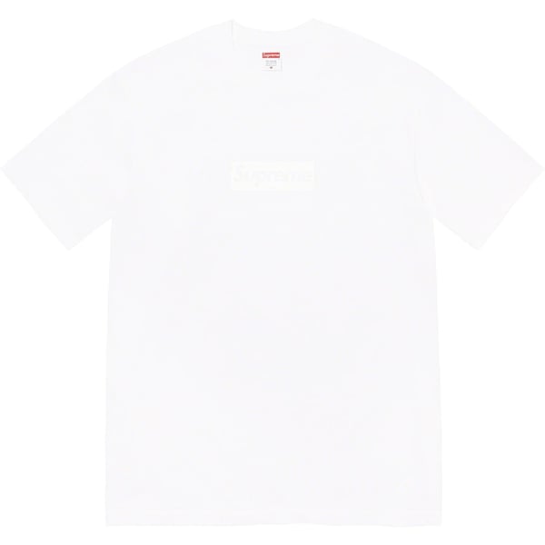Supreme Tonal Box Logo Tee - White (front)