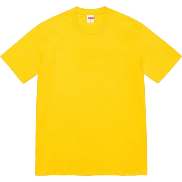 Supreme Tonal Box Logo Tee - Yellow (front)