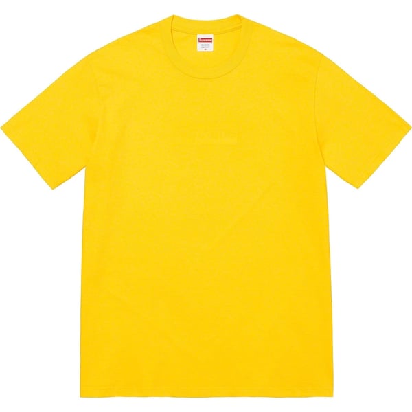 Supreme Tonal Box Logo Tee - Yellow (front)
