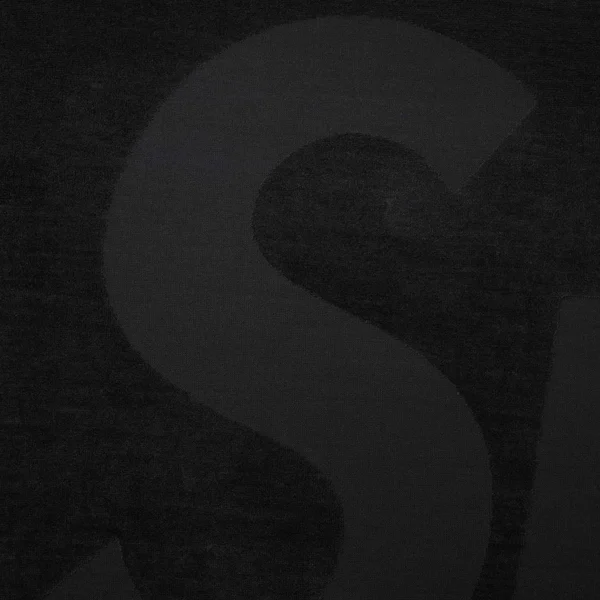 Supreme Tonal Logo Towel - Black (front)