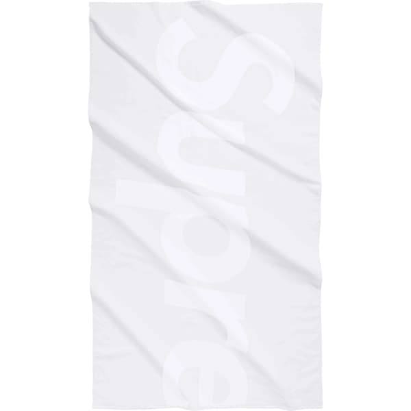 Supreme Tonal Logo Towel - White (front)