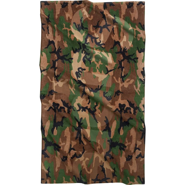 Supreme Tonal Logo Towel - Woodland Camo (front)