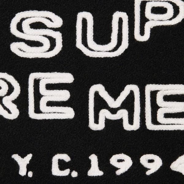 Supreme Tourist Varsity Jacket - Black (front)