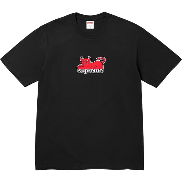 Supreme Toy Machine Devil Cat Tee - Black (front)