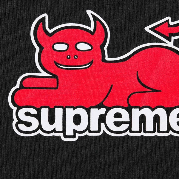 Supreme Toy Machine Devil Cat Tee - Black (front)