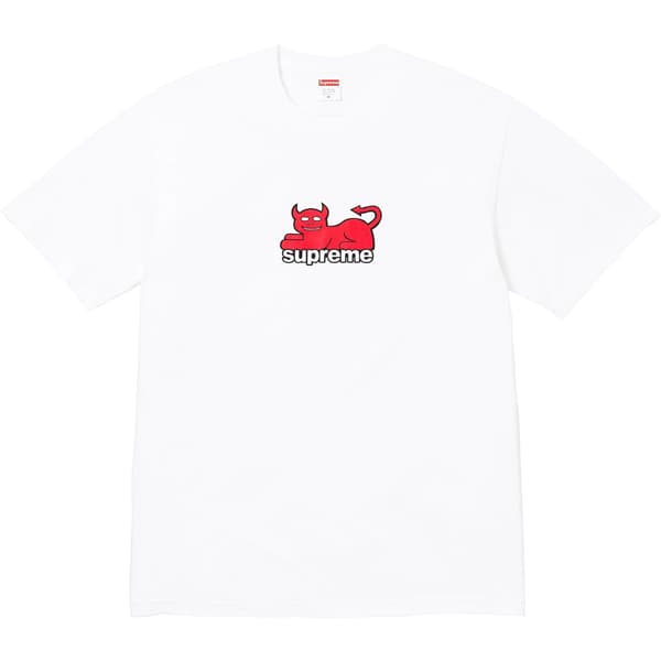 Supreme Toy Machine Devil Cat Tee - White (front)