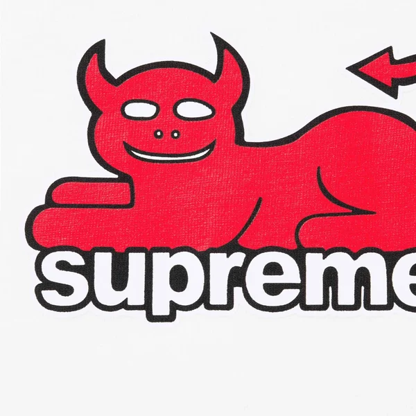 Supreme Toy Machine Devil Cat Tee - White (front)