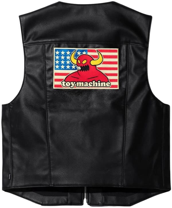 Supreme Toy Machine Faux Leather Vest - Product Image
