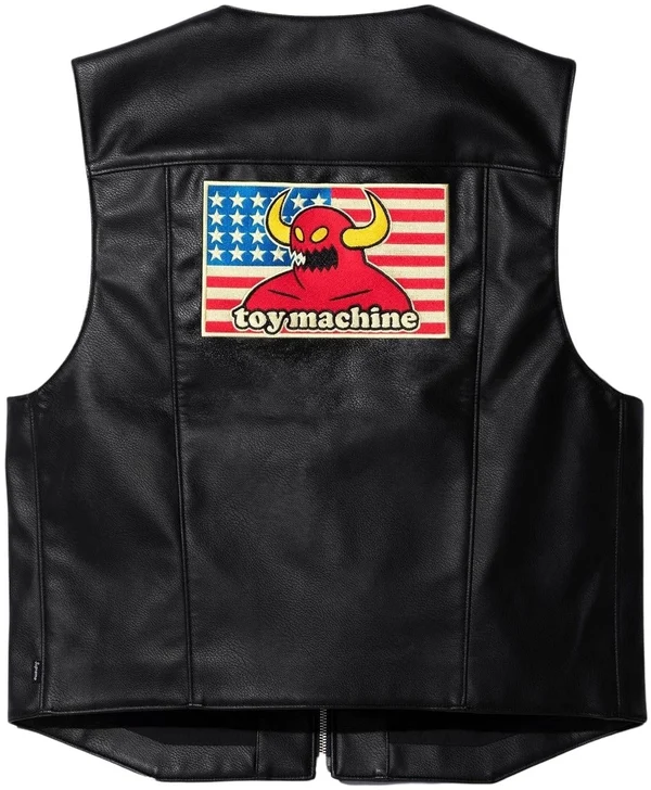 Supreme Toy Machine Faux Leather Vest - Product Image