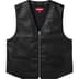Supreme Toy Machine Faux Leather Vest - Black (front)