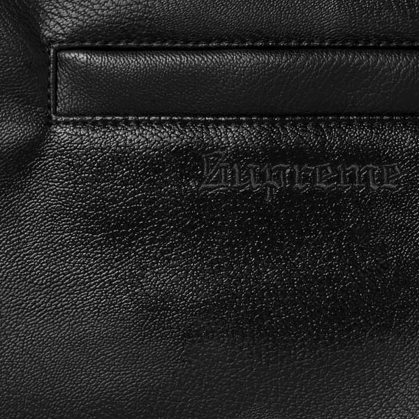 Supreme Toy Machine Faux Leather Vest - Black (front)