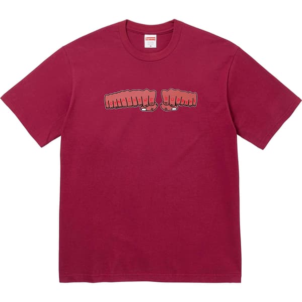 Supreme Toy Machine Fist Tee - Cardinal (front)