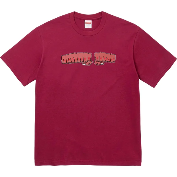 Supreme Toy Machine Fist Tee - Cardinal (front)
