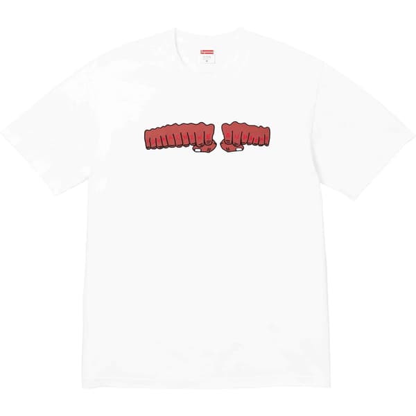 Supreme Toy Machine Fist Tee - White (front)