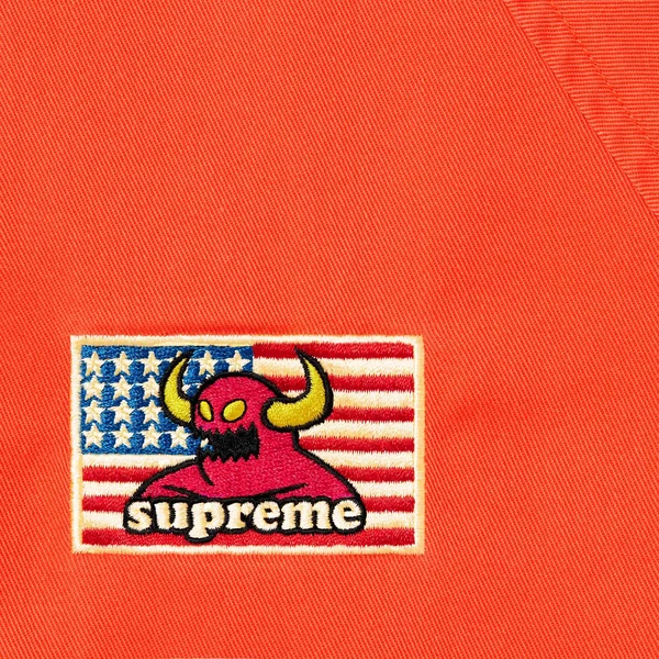 Supreme Toy Machine Harrington Jacket - Bright Orange (front)