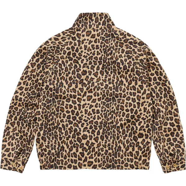 Supreme Toy Machine Harrington Jacket - Leopard (front)