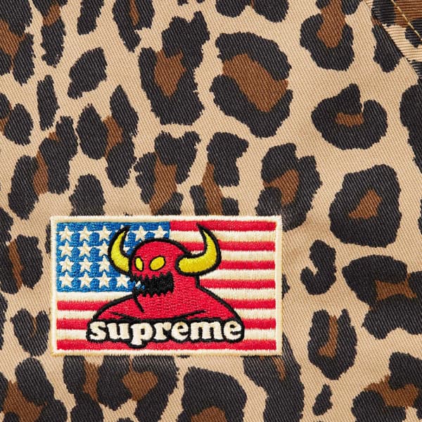 Supreme Toy Machine Harrington Jacket - Leopard (front)