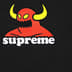 Supreme Toy Machine Hooded Sweatshirt - Black (front)