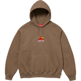Supreme Toy Machine Hooded Sweatshirt Dusty Brown