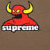 Supreme Toy Machine Hooded Sweatshirt - Dusty Brown (front)