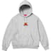 Supreme Toy Machine Hooded Sweatshirt - Heather Grey (front)