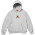 Supreme Toy Machine Hooded Sweatshirt - Heather Grey (front)