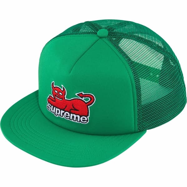 Supreme Toy Machine Mesh Back 5-Panel - Green (front)