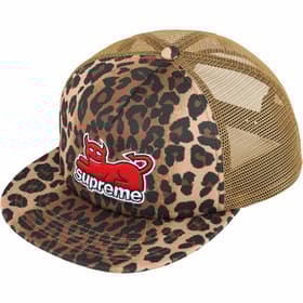 Supreme Toy Machine Mesh Back 5-Panel Leopard