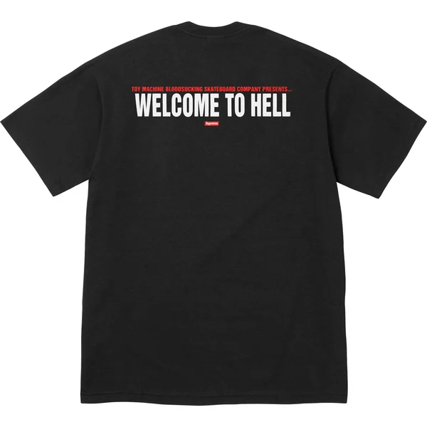 Supreme Toy Machine Welcome To Hell Tee - Black (front)