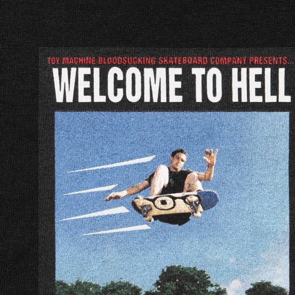 Supreme Toy Machine Welcome To Hell Tee - Black (front)