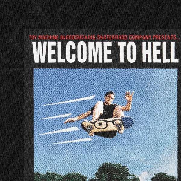 Supreme Toy Machine Welcome To Hell Tee - Black (front)