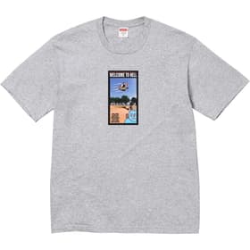 Supreme Toy Machine Welcome To Hell Tee Heather Grey