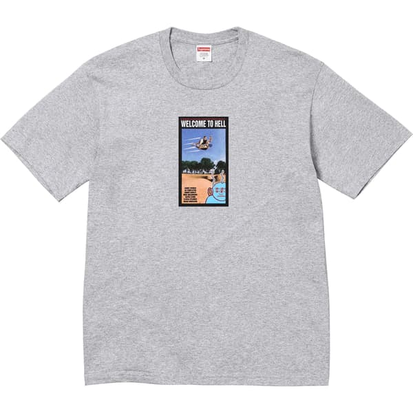 Supreme Toy Machine Welcome To Hell Tee - Heather Grey (front)