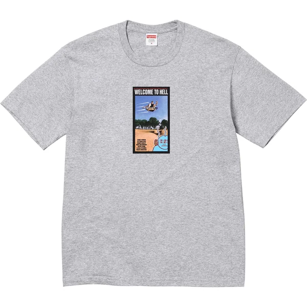 Supreme Toy Machine Welcome To Hell Tee - Heather Grey (front)