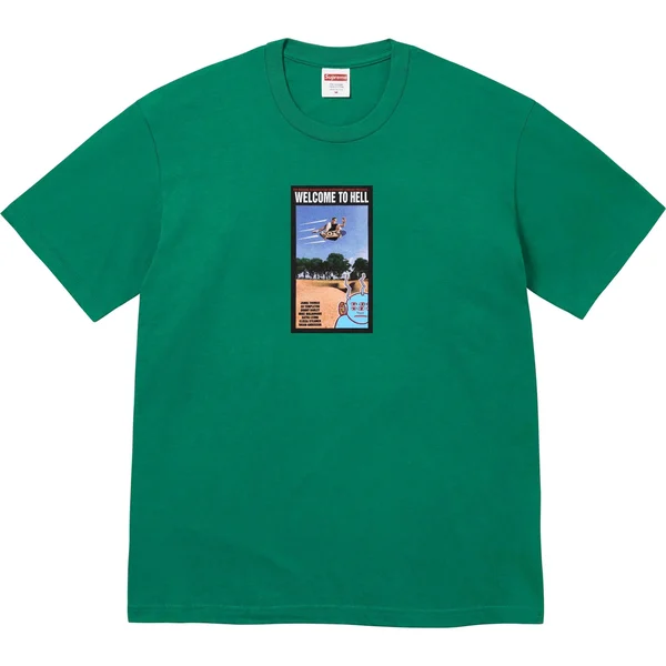 Supreme Toy Machine Welcome To Hell Tee - Light Pine (front)