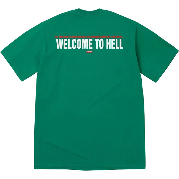 Supreme Toy Machine Welcome To Hell Tee - Light Pine (front)