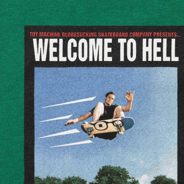 Supreme Toy Machine Welcome To Hell Tee - Light Pine (front)