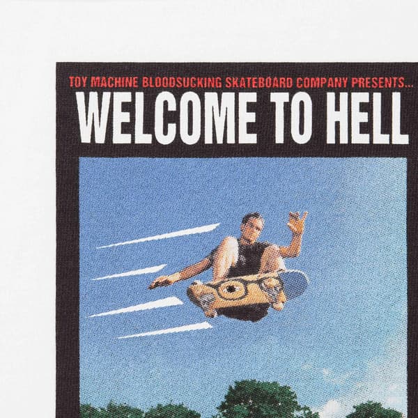Supreme Toy Machine Welcome To Hell Tee - White (front)
