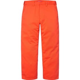 Supreme Toy Machine Work Pant Bright Orange