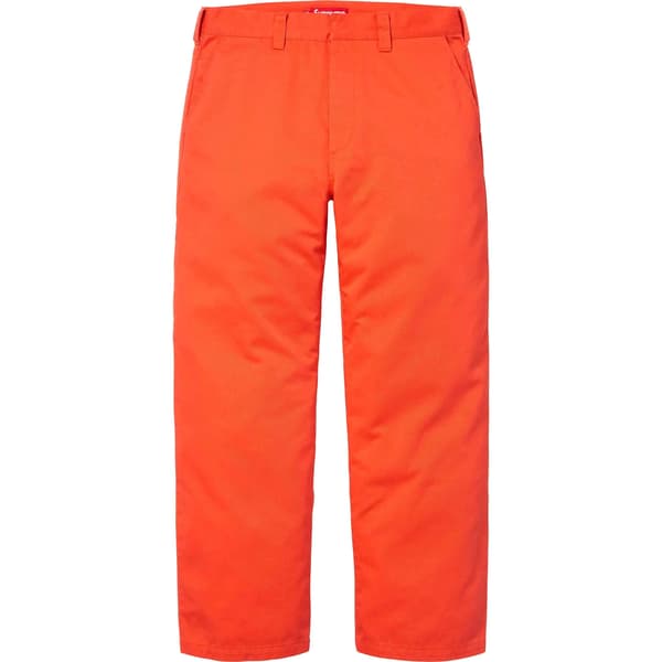 Supreme Toy Machine Work Pant - Bright Orange (front)