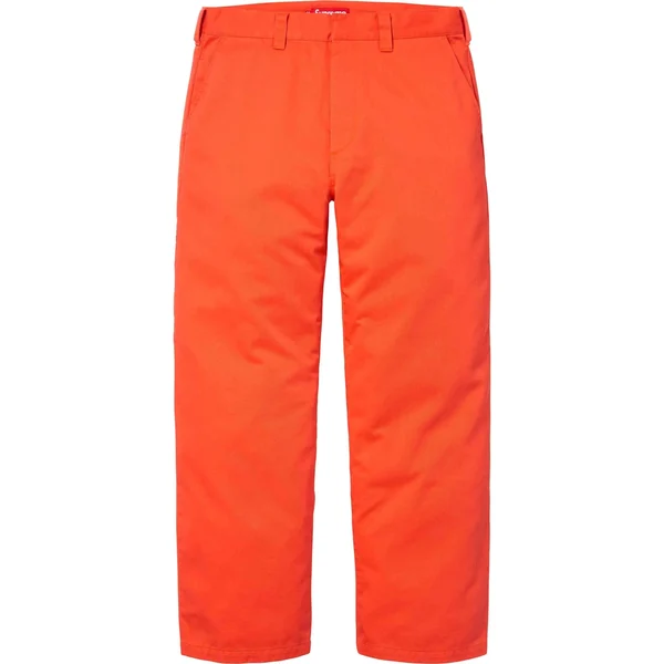 Supreme Toy Machine Work Pant - Bright Orange (front)