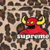 Supreme Toy Machine Work Pant - Leopard (front)