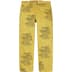 Supreme Trademark Jacquard Baggy Jean - Washed Yellow (front)