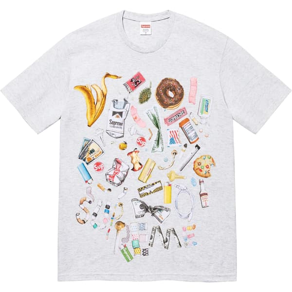Supreme Trash Tee - Ash Grey (front)