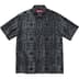Supreme Tray Jacquard S/S Shirt - Black (front)