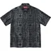 Supreme Tray Jacquard S/S Shirt - Black (front)