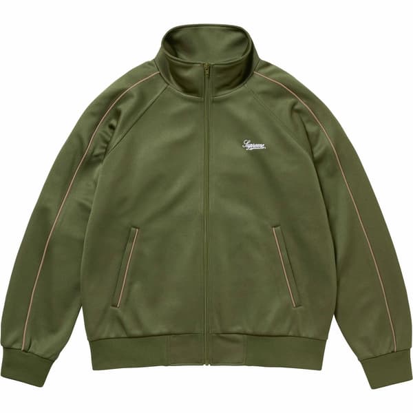 Supreme Tricot Track Jacket - Olive (front)