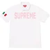 Supreme Twill Appliqué Polo - White (front)