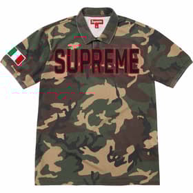 Supreme Twill Appliqué Polo Woodland Camo