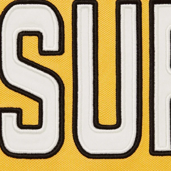 Supreme Twill Appliqué Polo - Yellow (front)